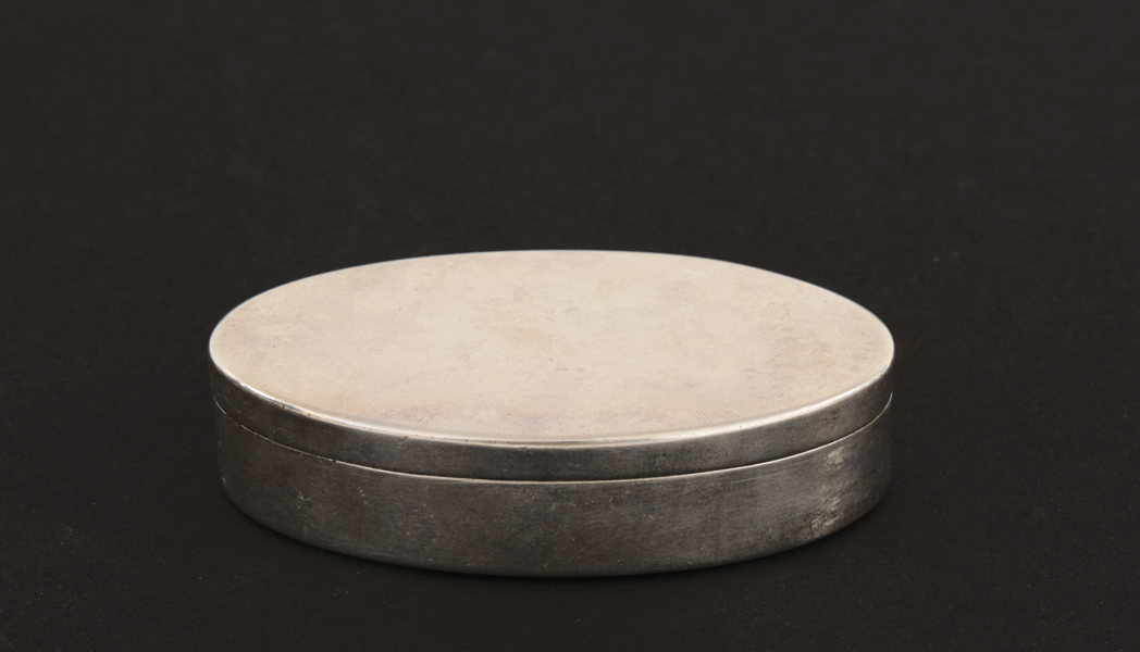 Snusdosa i silver, 1852