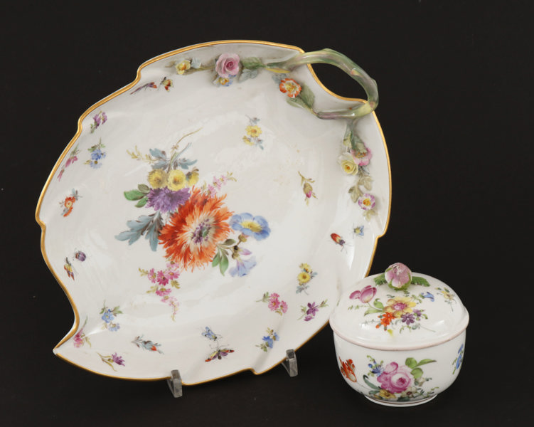 Porslin 2 delar, Meissen, Tyskland, 18/1900-tal