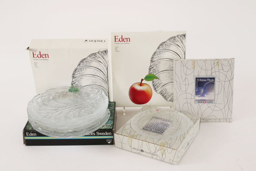 Servisdelar, "Eden" Orrefors samt "Ultima Thule", Iittala