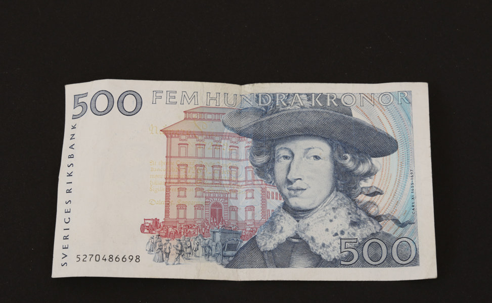 Sedel, 500kr, Sverige