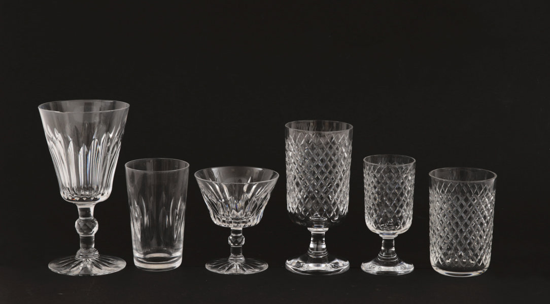 Glas 38 delar, bl.a. Boda