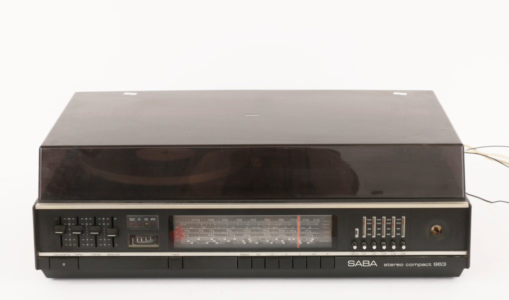 Skivspelare med radio, Saba, Stereo Compact 963