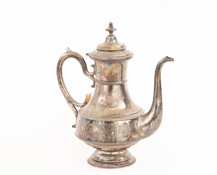 Kaffekanna i silver, 1886