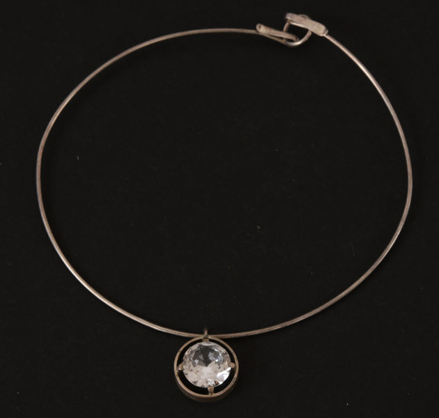 Halsband med hänge, silver, Kaplan, Stockholm, 1968