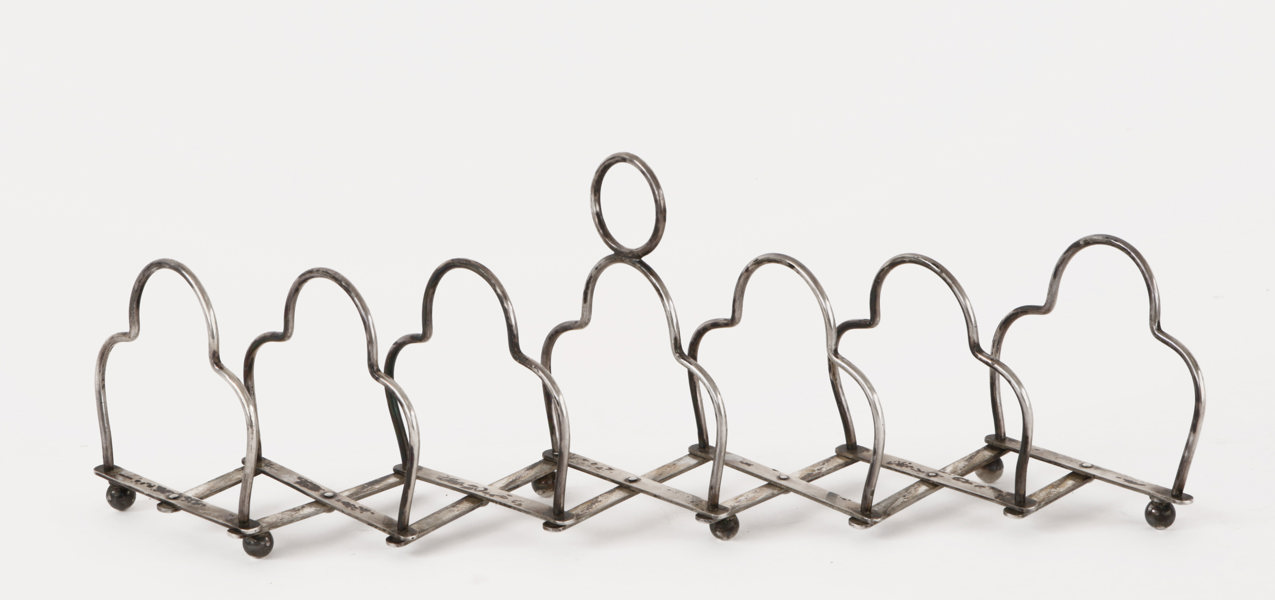 Toastrack i silver, K.Andersson, Stockholm, 1902