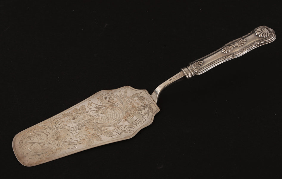 Fiskspade i silver, 1859