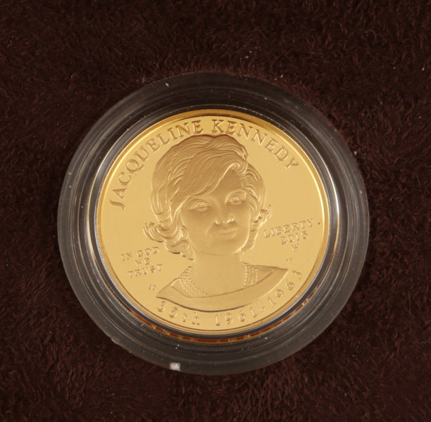 Guldmynt, 10 dollar, Jacqueline Kennedy, USA, 2015