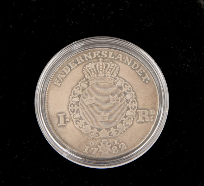 Silvermynt, 1 riksdaler, Gustav III, 1782