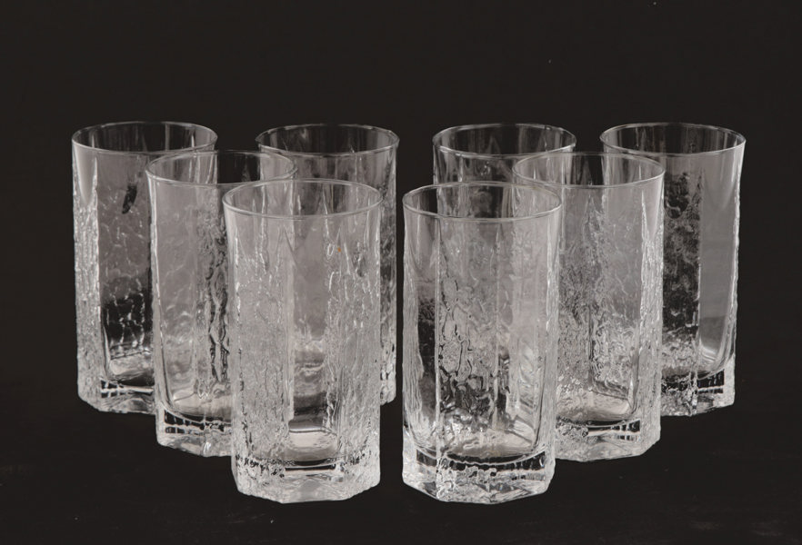 Grogglas 8st, "Kalinka", Iittala