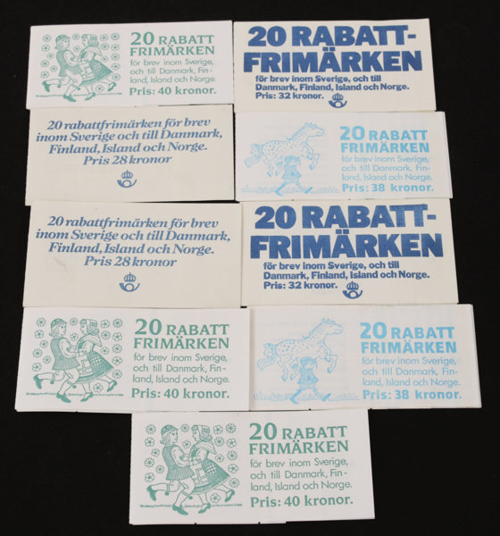 Häften med rabattfrimärken 9st