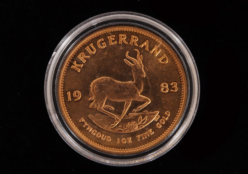 Guldmynt, krugerrand, Sydafrika, 1983