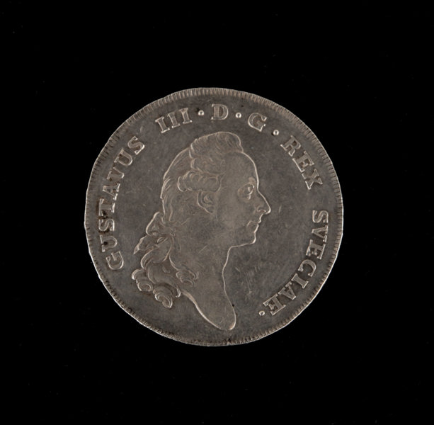 Silvermynt, 1 riksdaler, Gustaf III, 1775