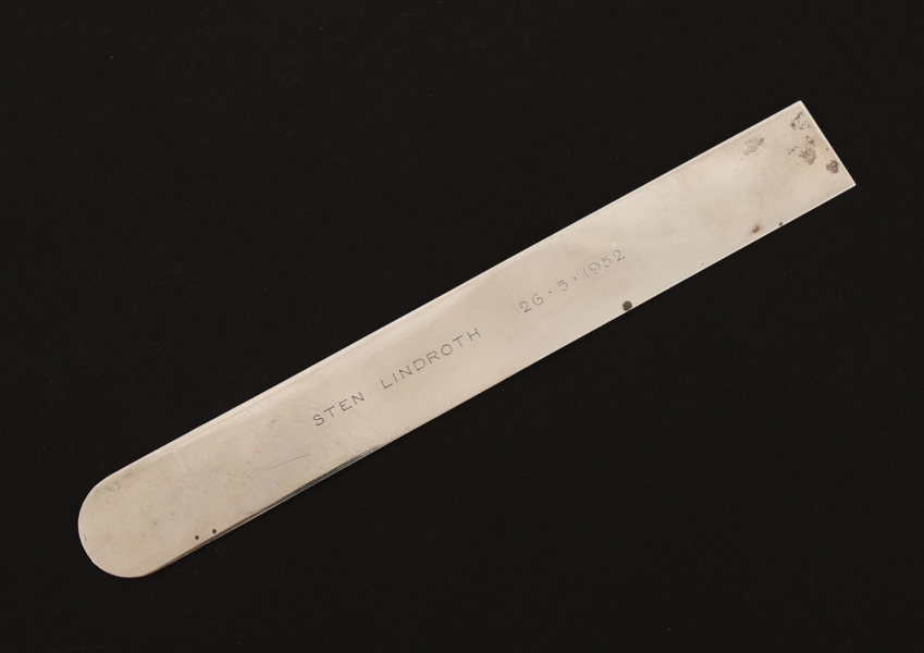 Brevkniv, sterlingsilver, Wiwen Nilsson för Anders Nilsson, Lund, 1951