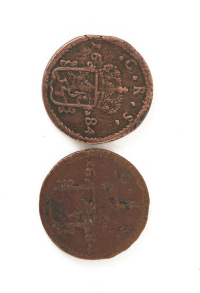 Mynt 2st, 1 ör, Sverige, 1684