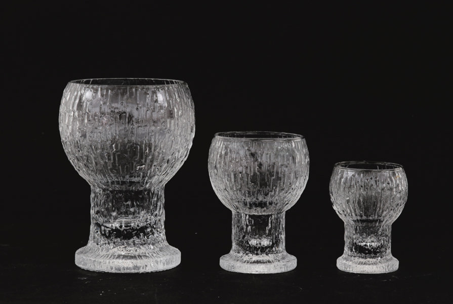 Glasservisdelar 36st, "Kekkerit", Iittala