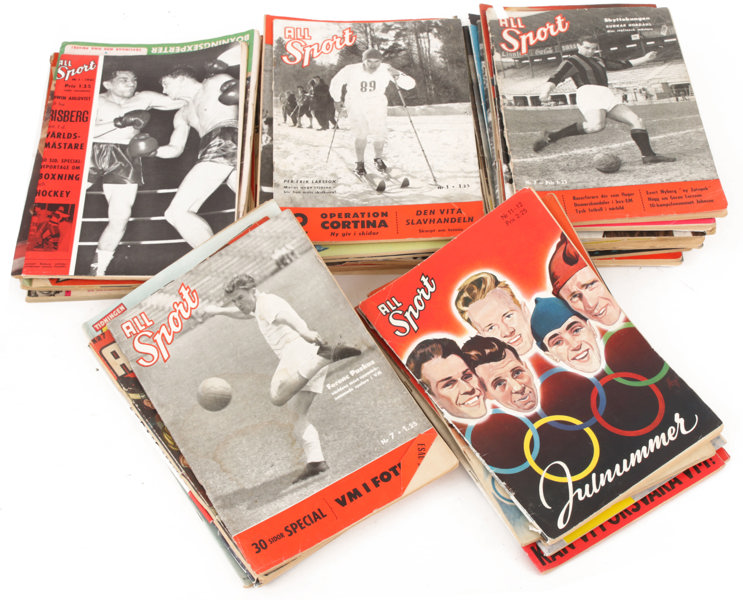 Samling tidskrifter, "All Sport", 1950/60-tal