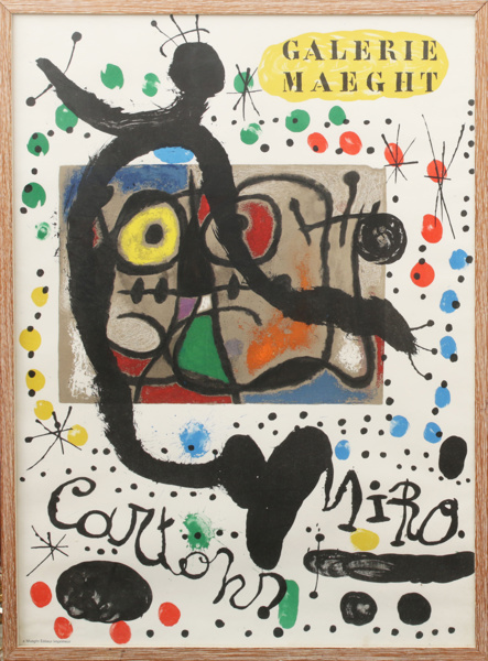 Affisch, Miro, Gallerie Maeght