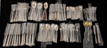 Bestickuppsättning 93 delar, silver, "Chippendale", GAB