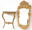 Spegel med konsolbord, rokokostil, 1900-tal