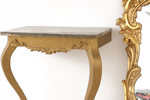 Spegel med konsolbord, rokokostil, 1900-tal