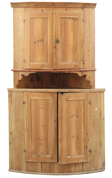 Hörnskåp, allmoge, 1800-talets början