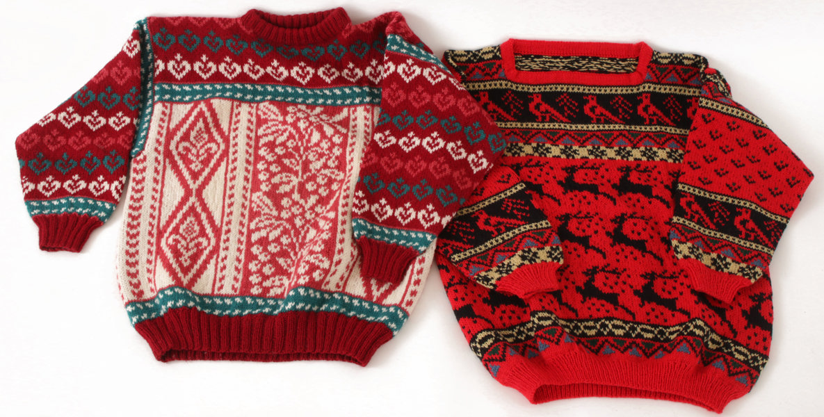 Stickade tröjor 2st