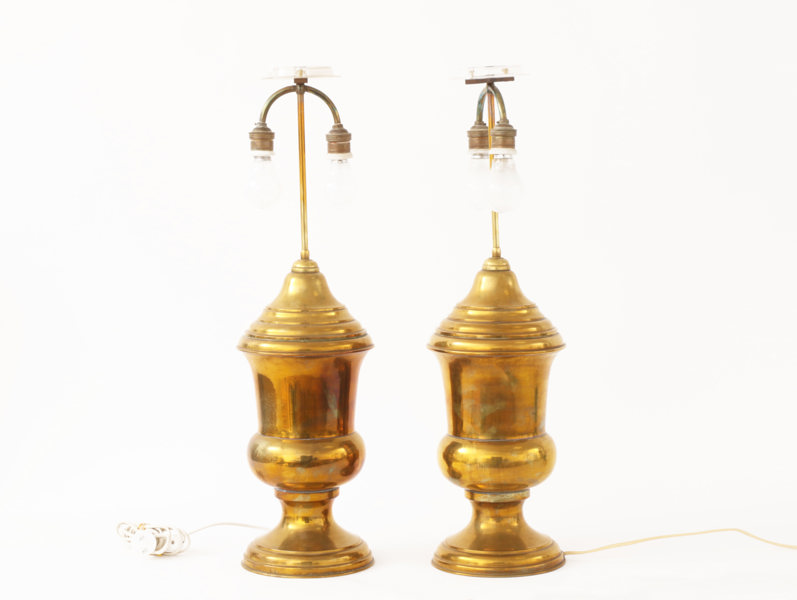 Bordslampor ett par, 1900-talets första hälft