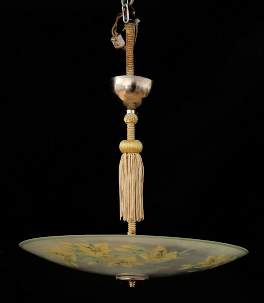 Taklampa med plafond, 1930/40-tal