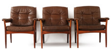 Fåtöljer 3st, Göte Möbler, 1900-talets andra hälft