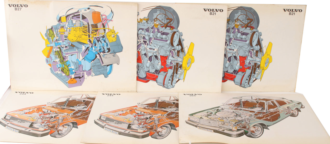 Planscher 6st, Volvo