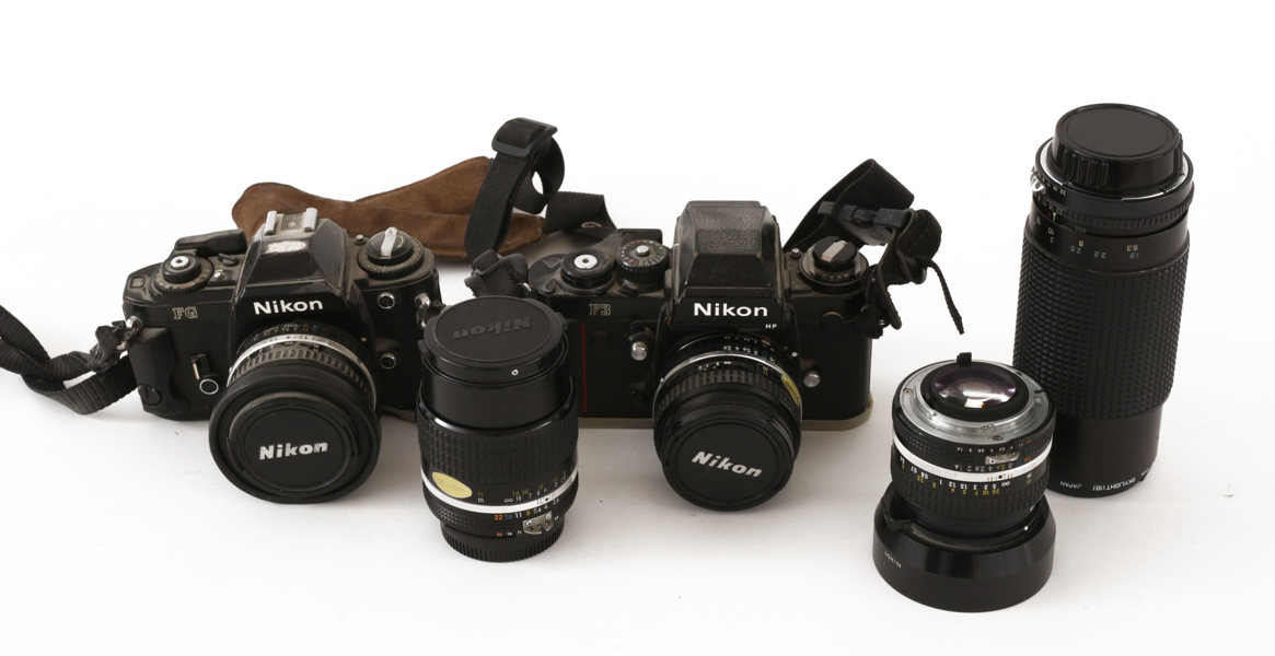 Kameror 2st, Nikon FG samt F3
