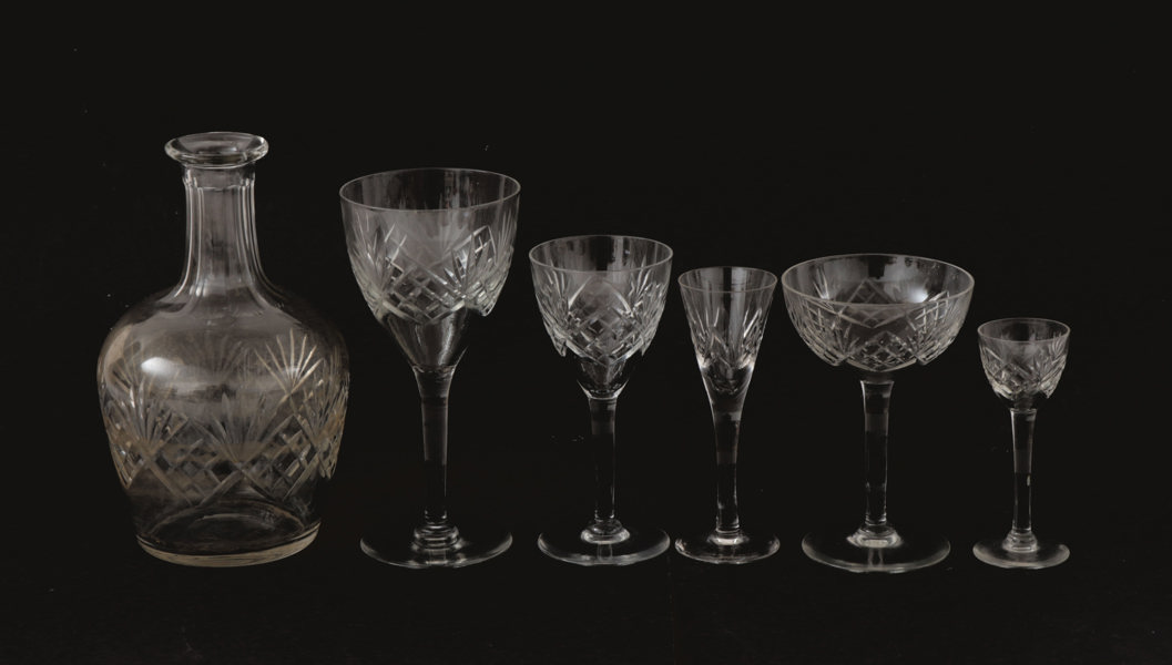 Glasservisdelar, "Helga", 1900-talets första hälft