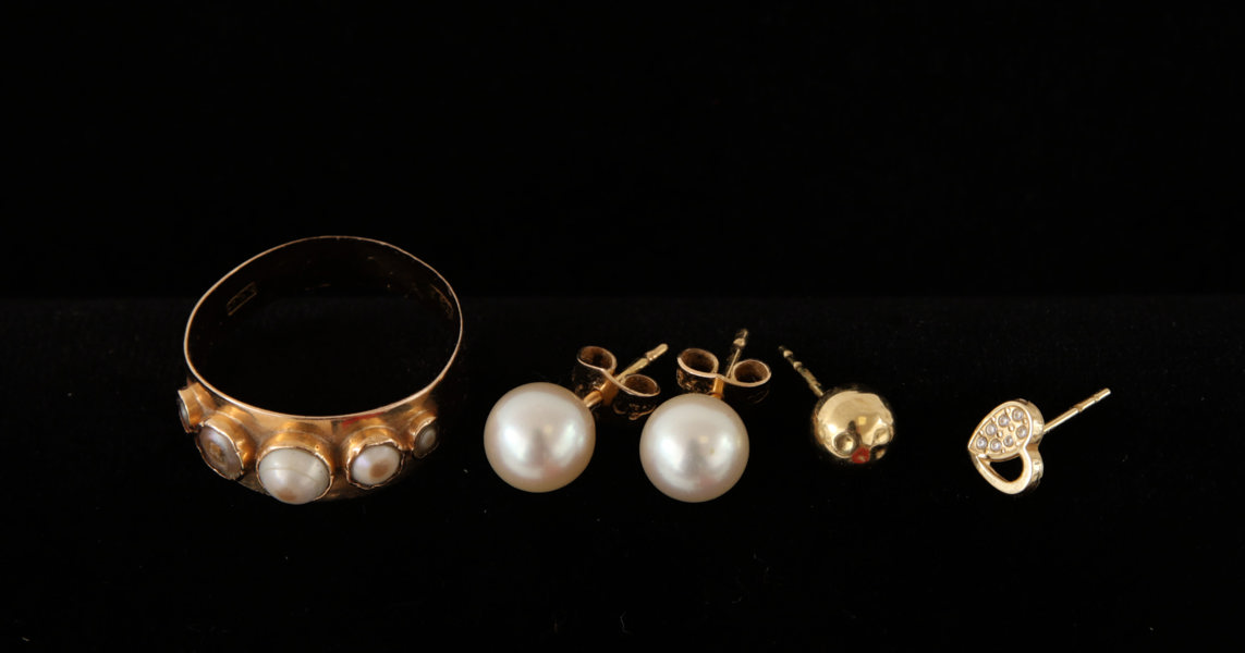 Smycken 5 delar, 18k