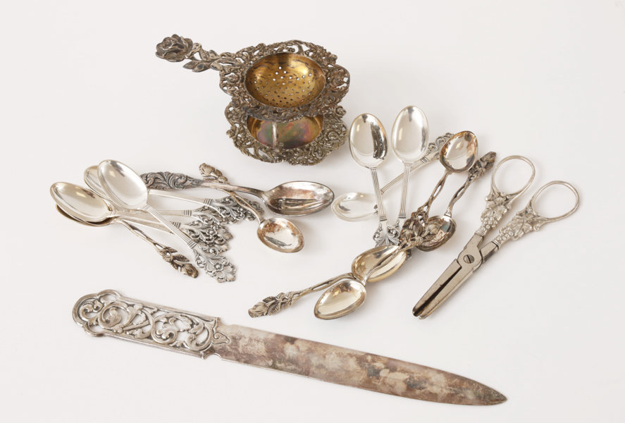 Parti silverföremål