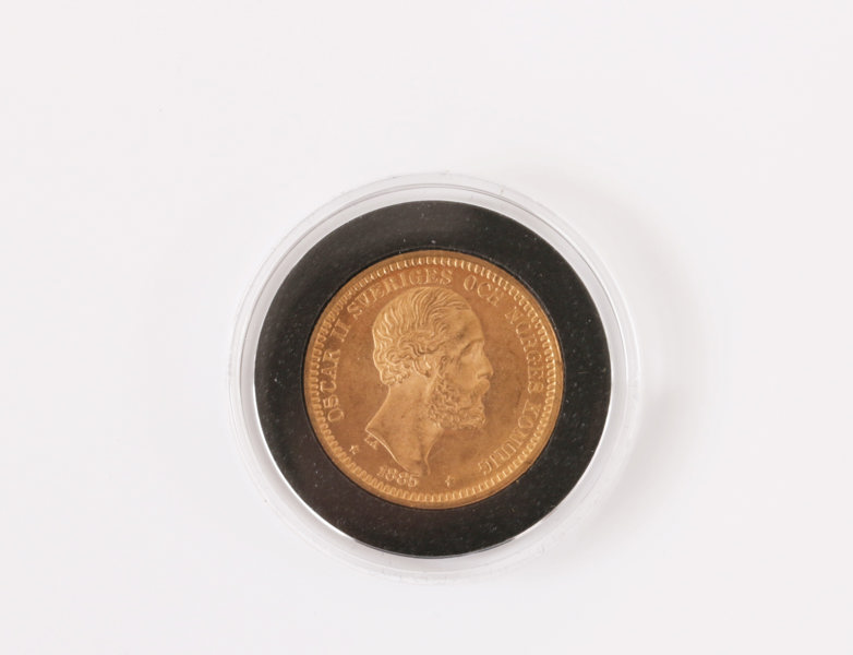 Guldmynt, 20kr, Sverige, Oscar II, 1885