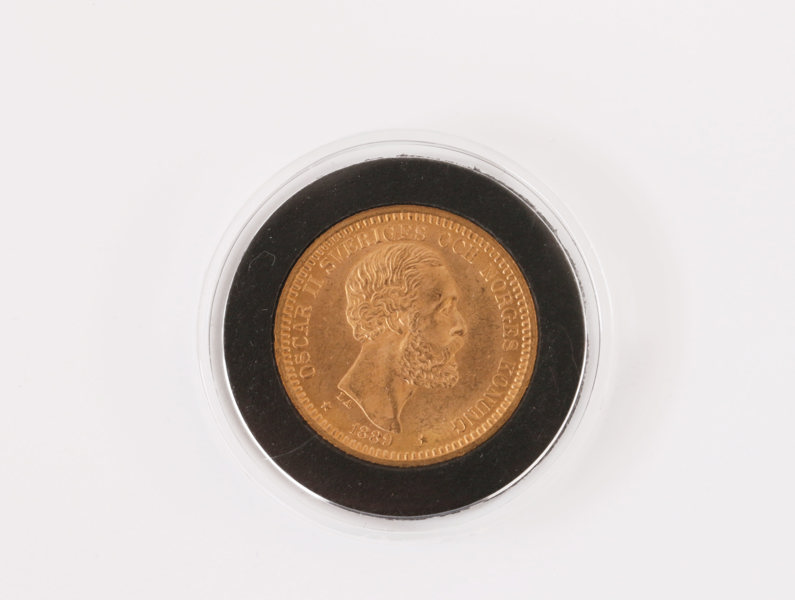 Guldmynt, 20kr, Sverige, Oscar II, 1889
