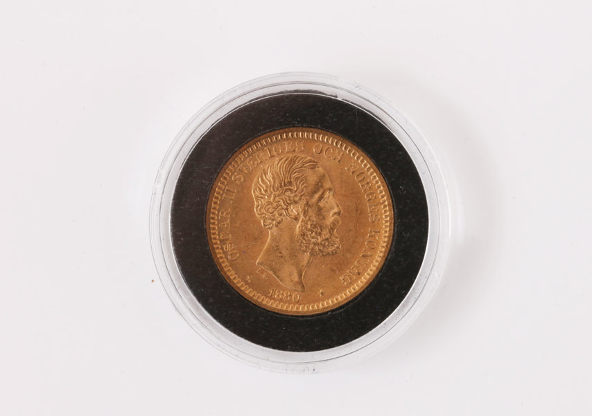 Guldmynt, 20kr, Sverige, Oscar II, 1880