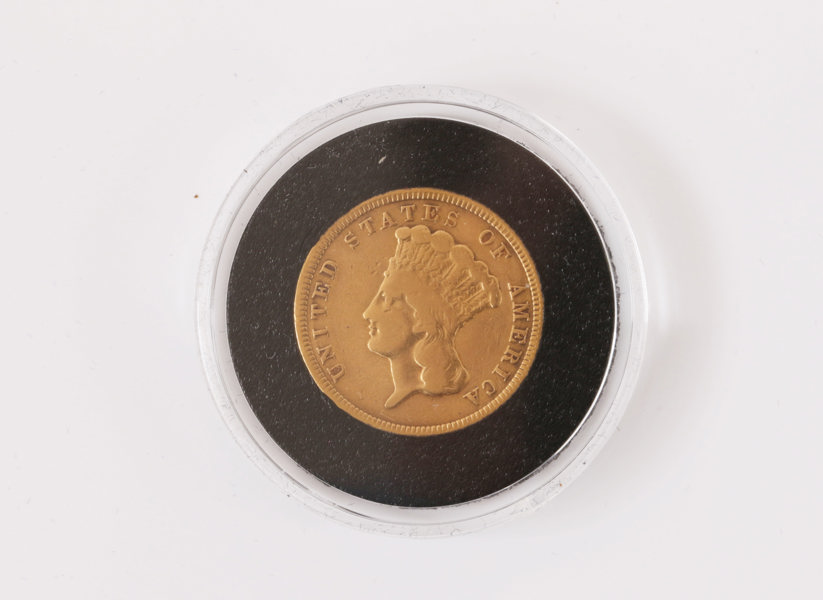 Guldmynt, 3 dollar, USA, 1854