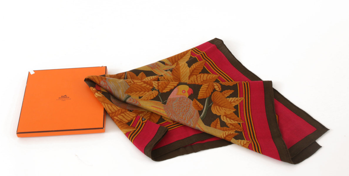 Scarf, "Les Perroquets", Hermès, Paris, Frankrike