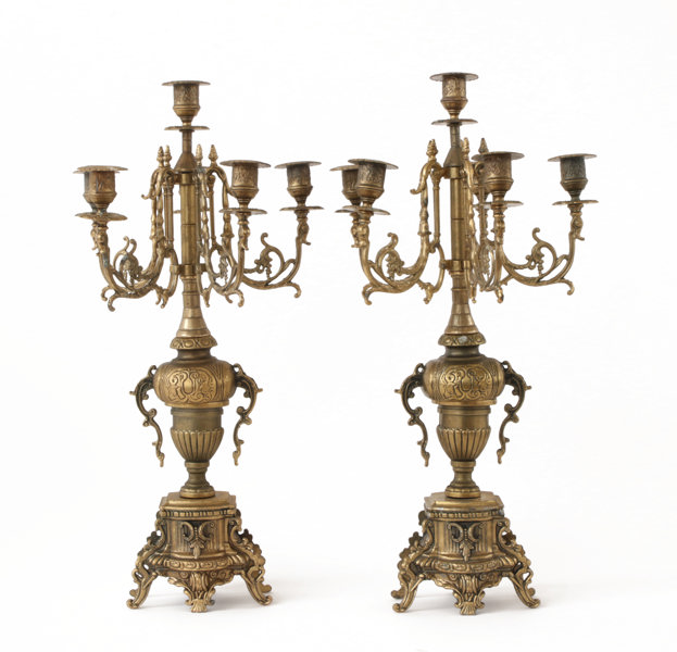 Kandelabrar ett par, 1900-talets andra hälft