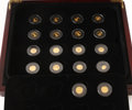 Samling guldmynt 18st, "Världens minsta guldmynt"
