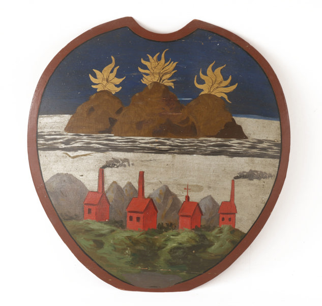 Sköld med Västmanlands landskapsvapen, 1900-talets första hälft