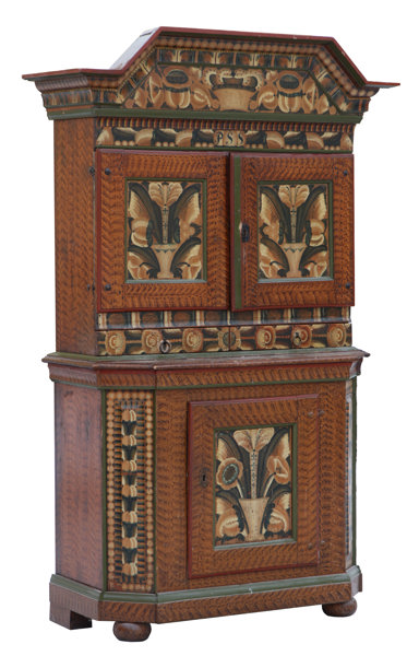 Skänkskåp, allmoge, Dalarna, daterat 1790