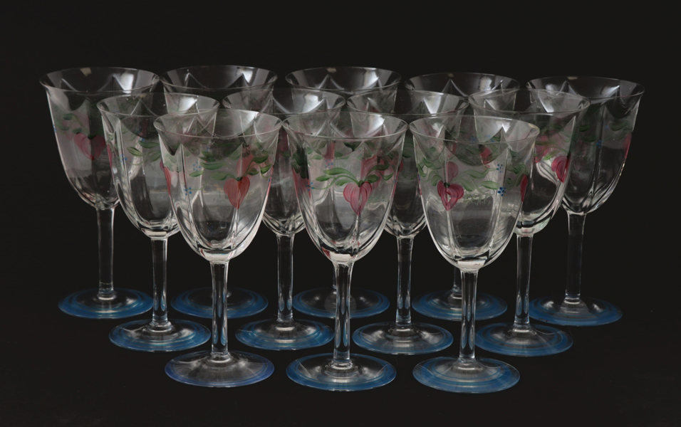 Vinglas 12st, "Maja", Eva Englund för Orrefors