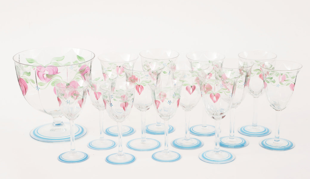 Glasservisdelar, "Maja", Eva Englund för Orrefors