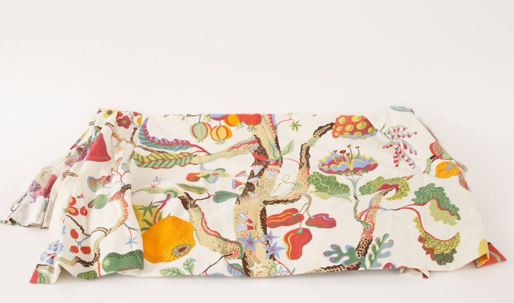 Gardiner ett par, "Vegetable Tree", Josef Frank för firma Svenskt Tenn