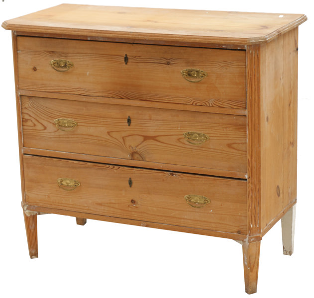 Byrå, gustaviansk stil, omkring år 1900