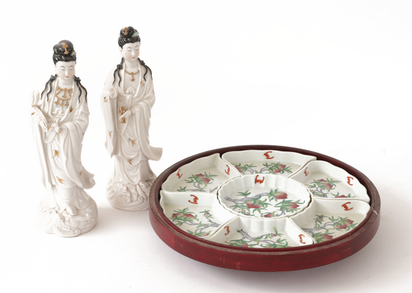 Porslin 3 delar, Kina, 1900-tal