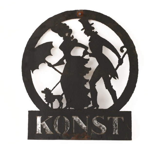 Fasadskylt, "Konst", 1900-talets andra hälft