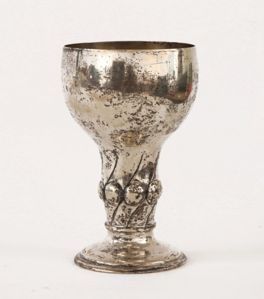 Pokal på fot, silver, GAB, jugend, 1915